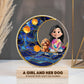 Pet Lover - A Bond Can’t Be Broken - Personalized Circle LED Night Light
