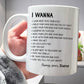 Couple - I Wanna Look Deep Into Your Eyes - Personalized Mug