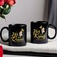 Couple - My King My Queen - Personalized Black Mug