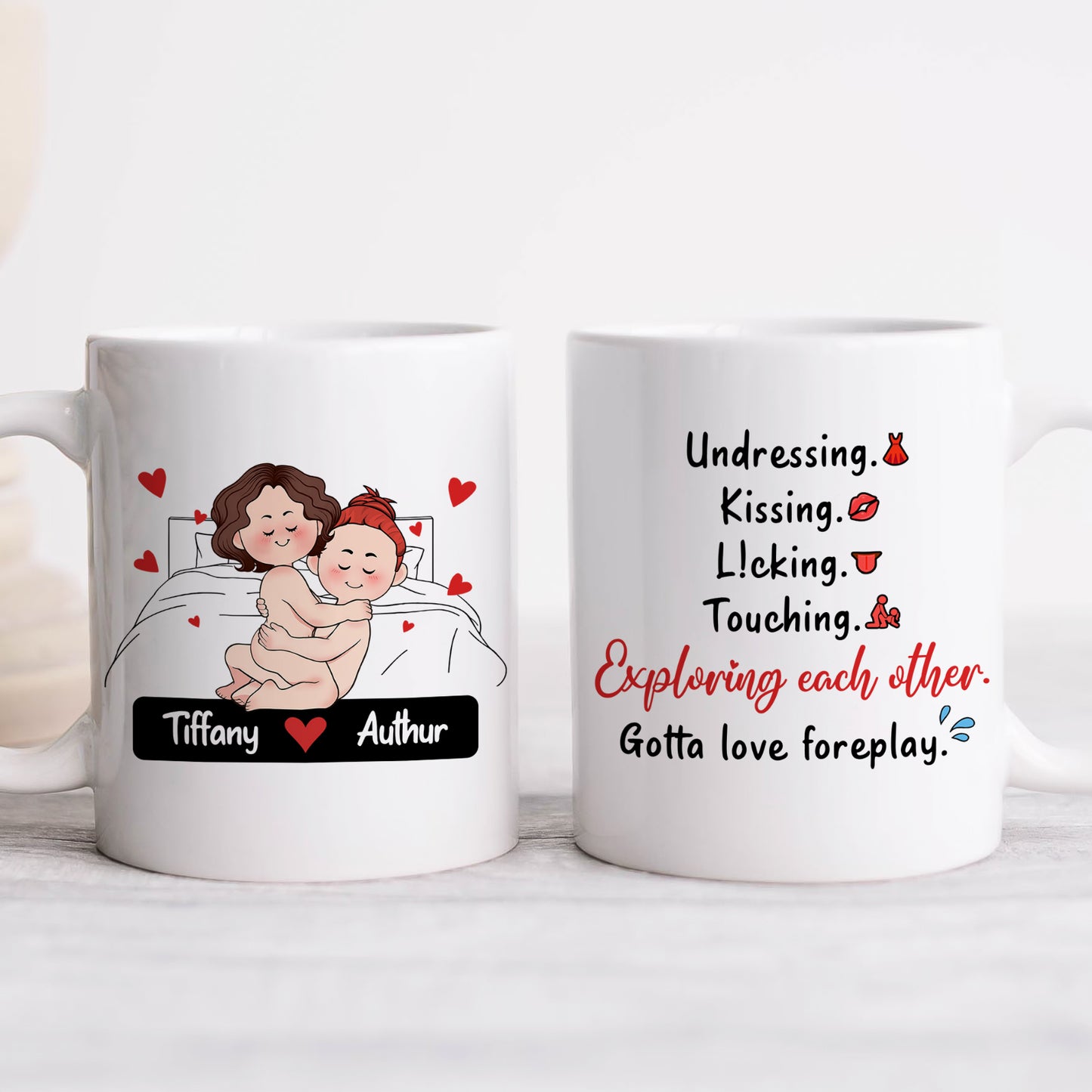 Couple - Exploring Each Other - Personalized Mug