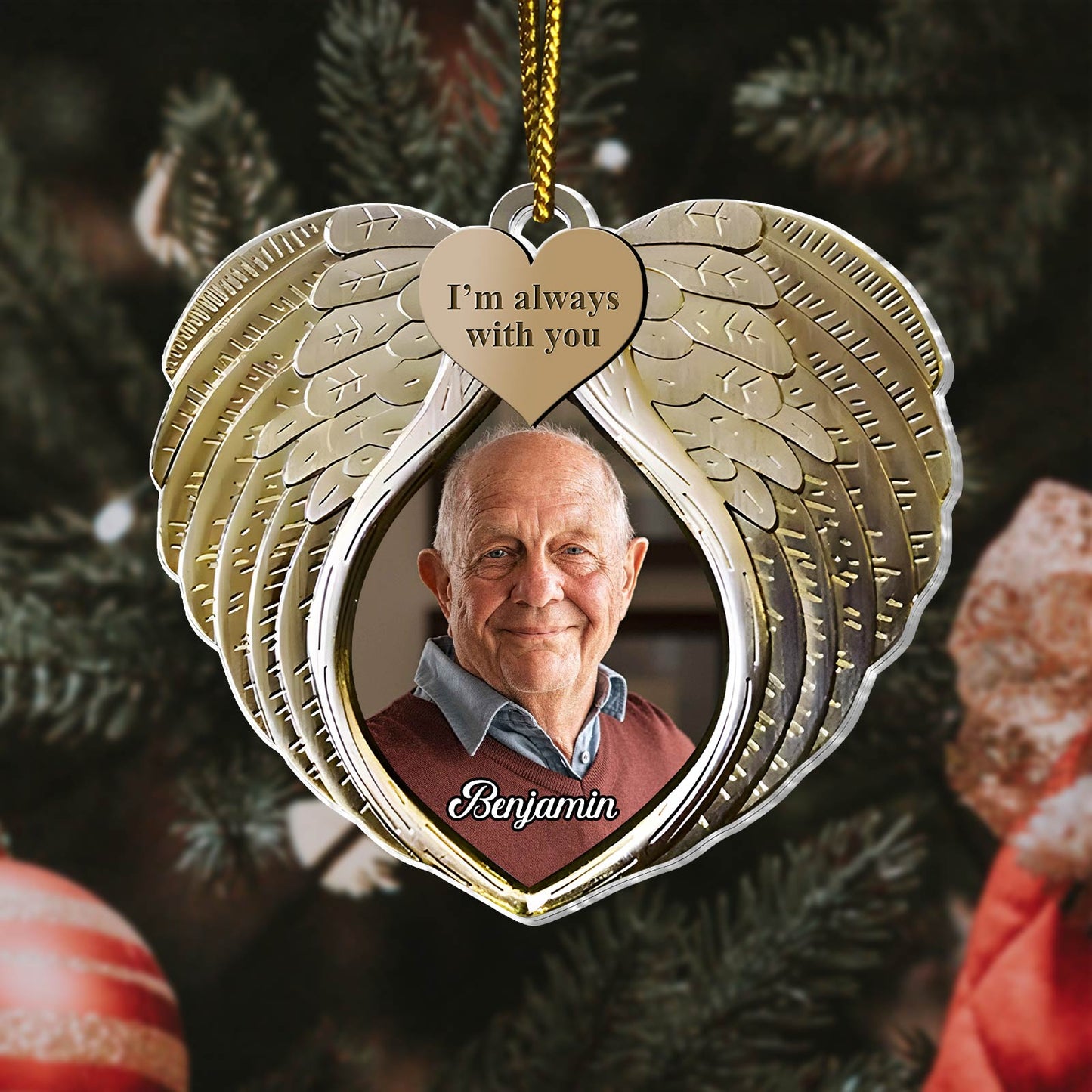 Family - I am Always With You - Personalized Memorial Acrylic Ornament