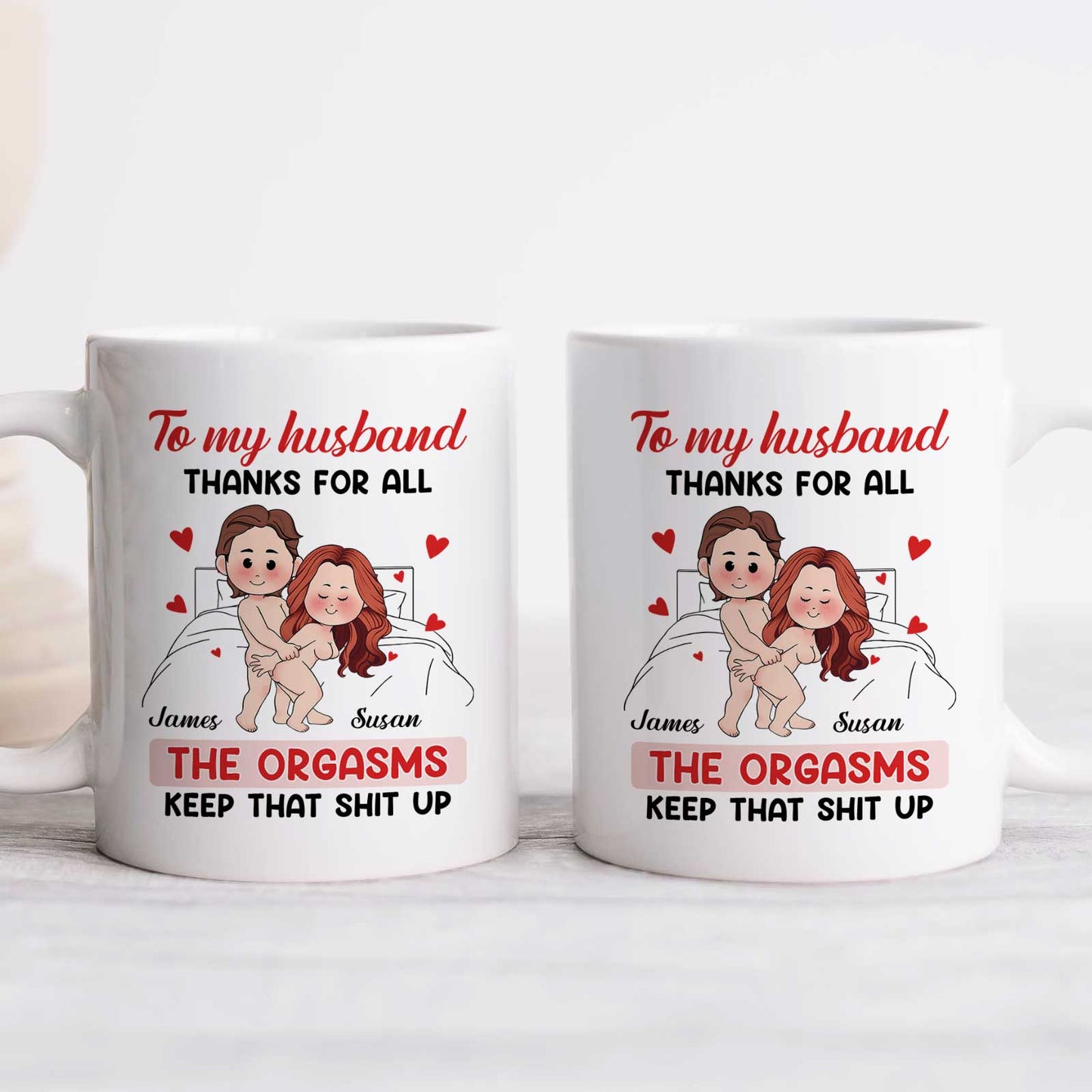 Couple -  The Orgasms - Personalized Mug