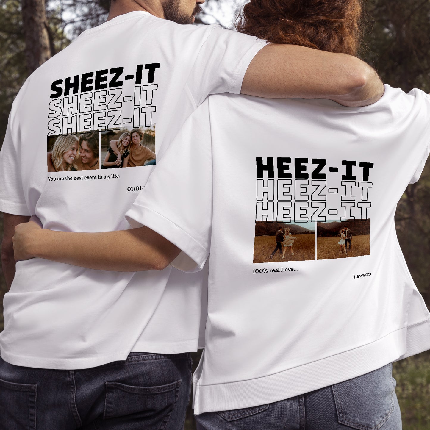 Couple - Heez-it Sheez-it - Personalized Shirt