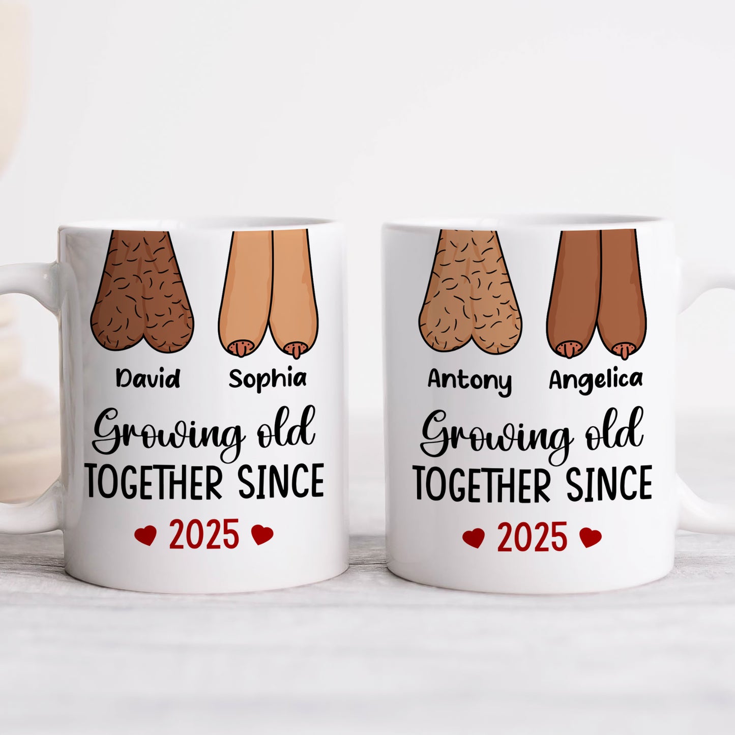 Gift For Couple - Growing Together - Personalized Mug