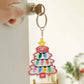 Family - Christmas Tree With Cutesy Bulb - Personalized Acrylic Keychain