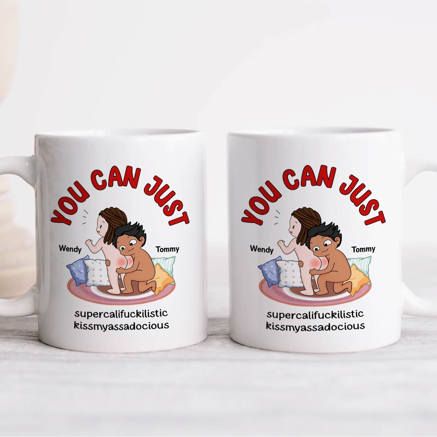 Couple - Kissmyass - Personalized Mug