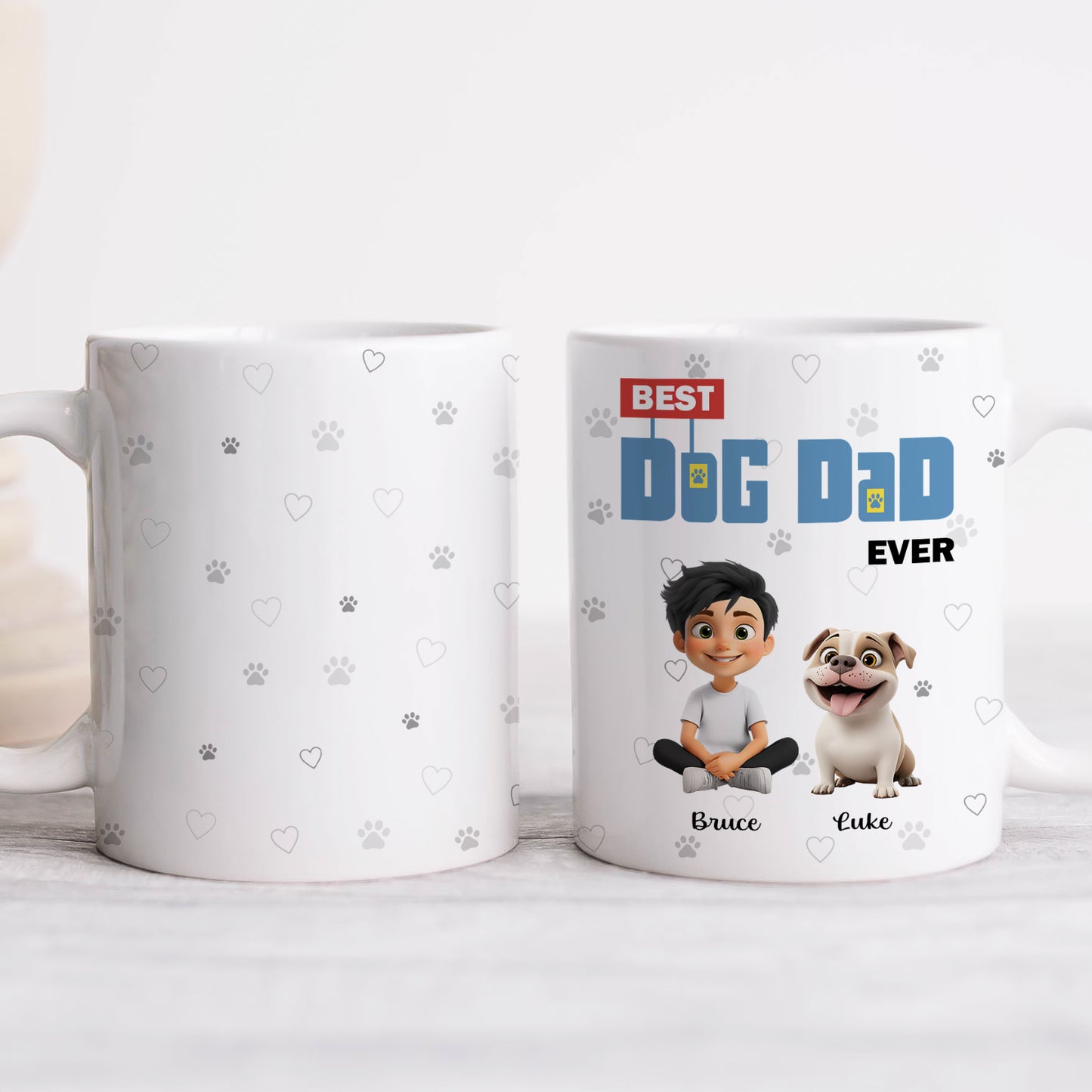 Pet Lover - Best Dog Mom/Dad Ever - Personalized Mug