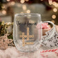 Family - Personalized Crossword Double Walled Glass Mug