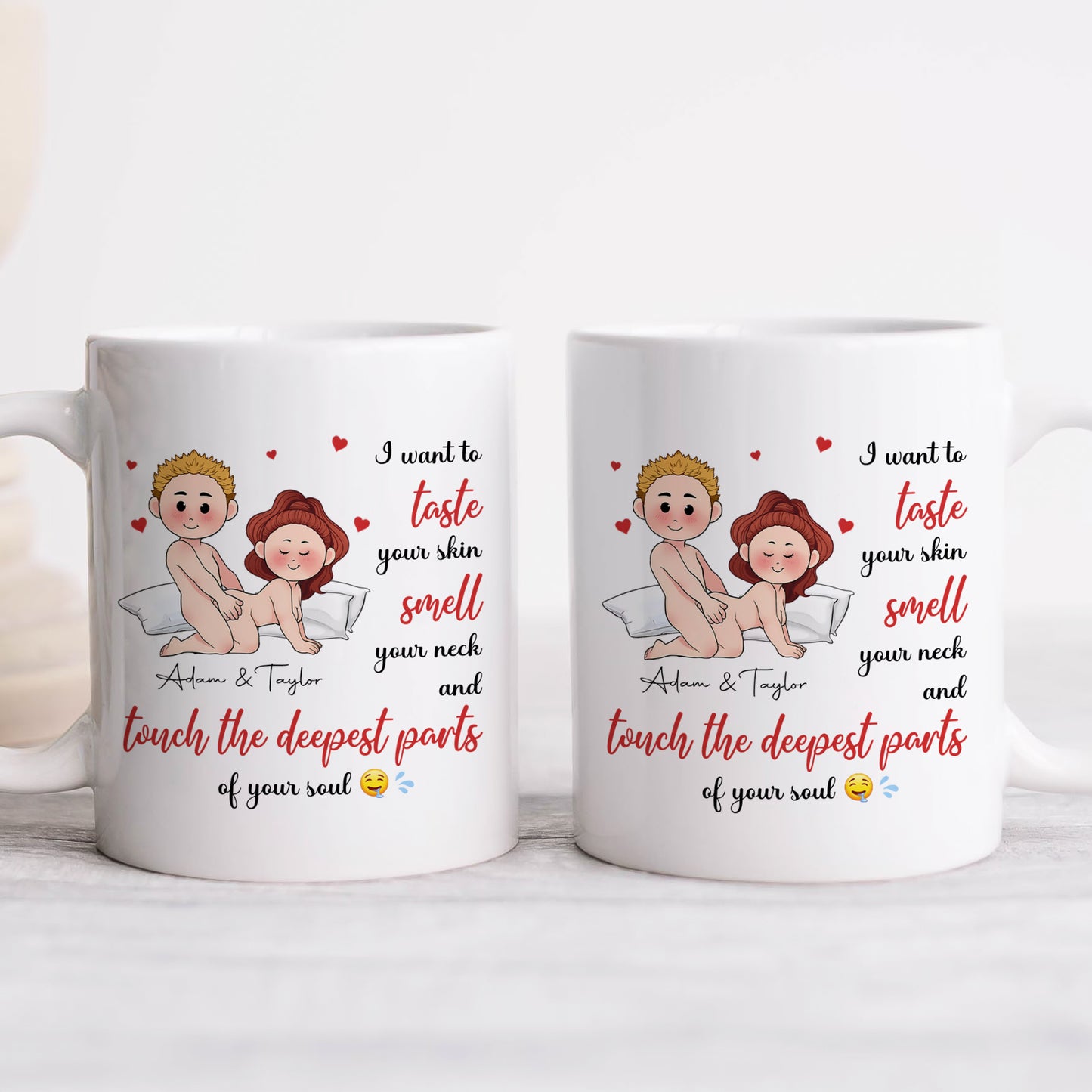 Couple - Touch The Deepest Parts - Personalized Mug