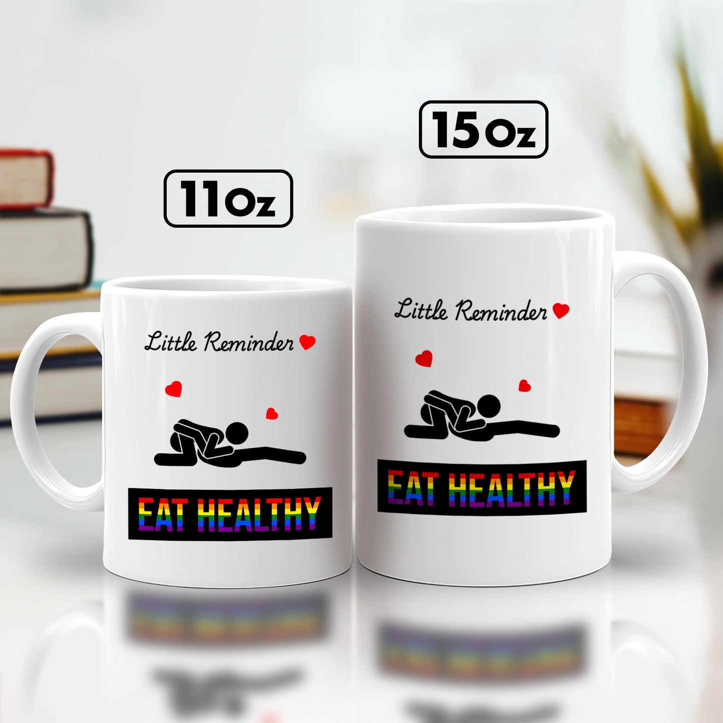 Couple - Eat Healthy - Personalized Mug