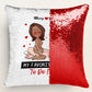 Couple - My Favorite thing To Do Is You - Personalized Sequin Pillow