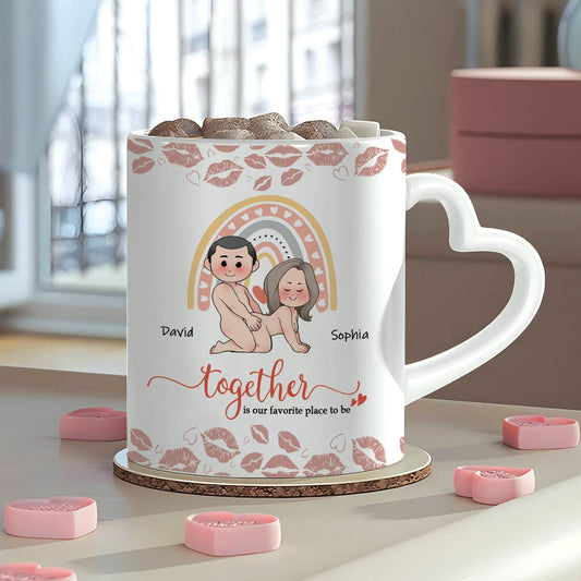 Couple - Together Is Our Favorite Place To Be - Personalized Accent Mug