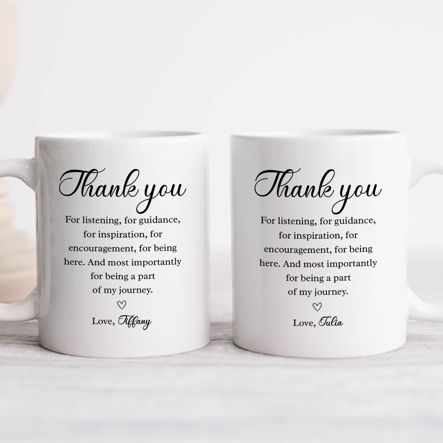 Thank You - Gift For Friends - Personalized Mug