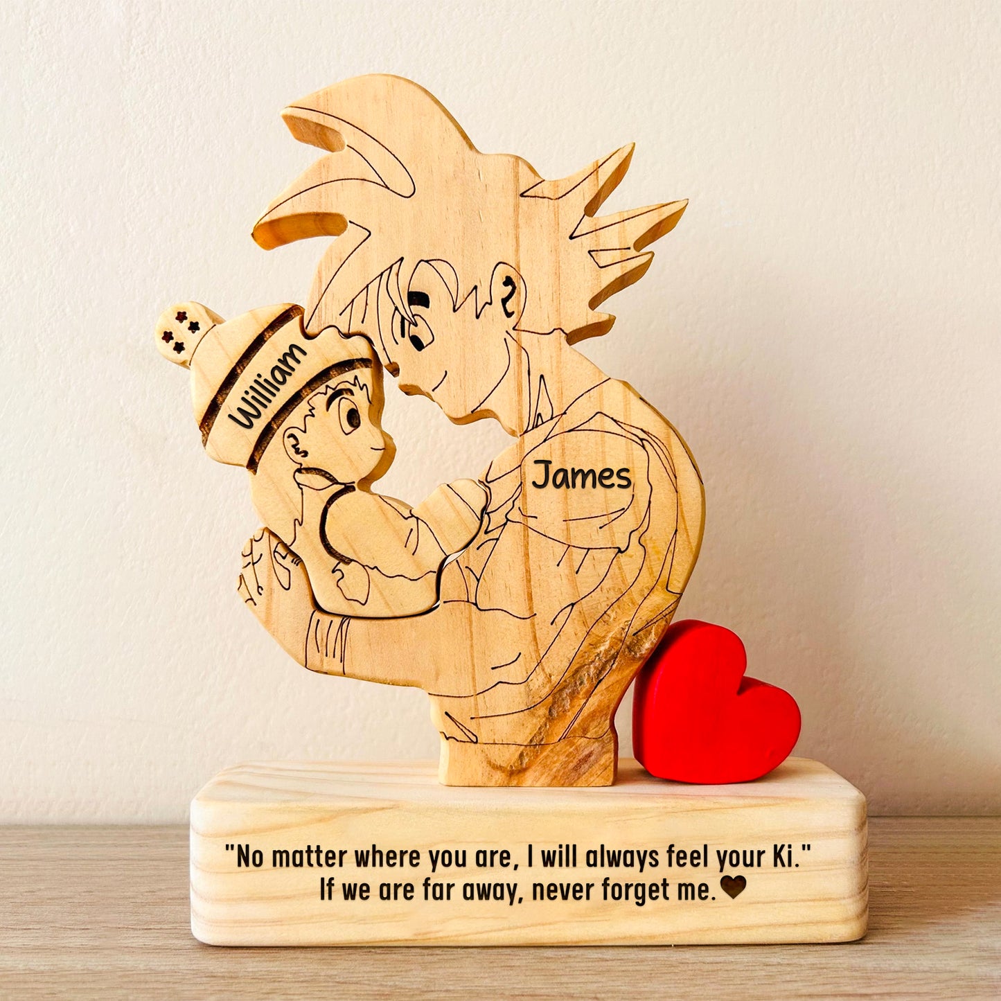 Father - Saiyan Legacy - Personalized Wooden Puzzle