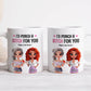 Besties - I'd Punch A Bitch For You - Personalized Mug