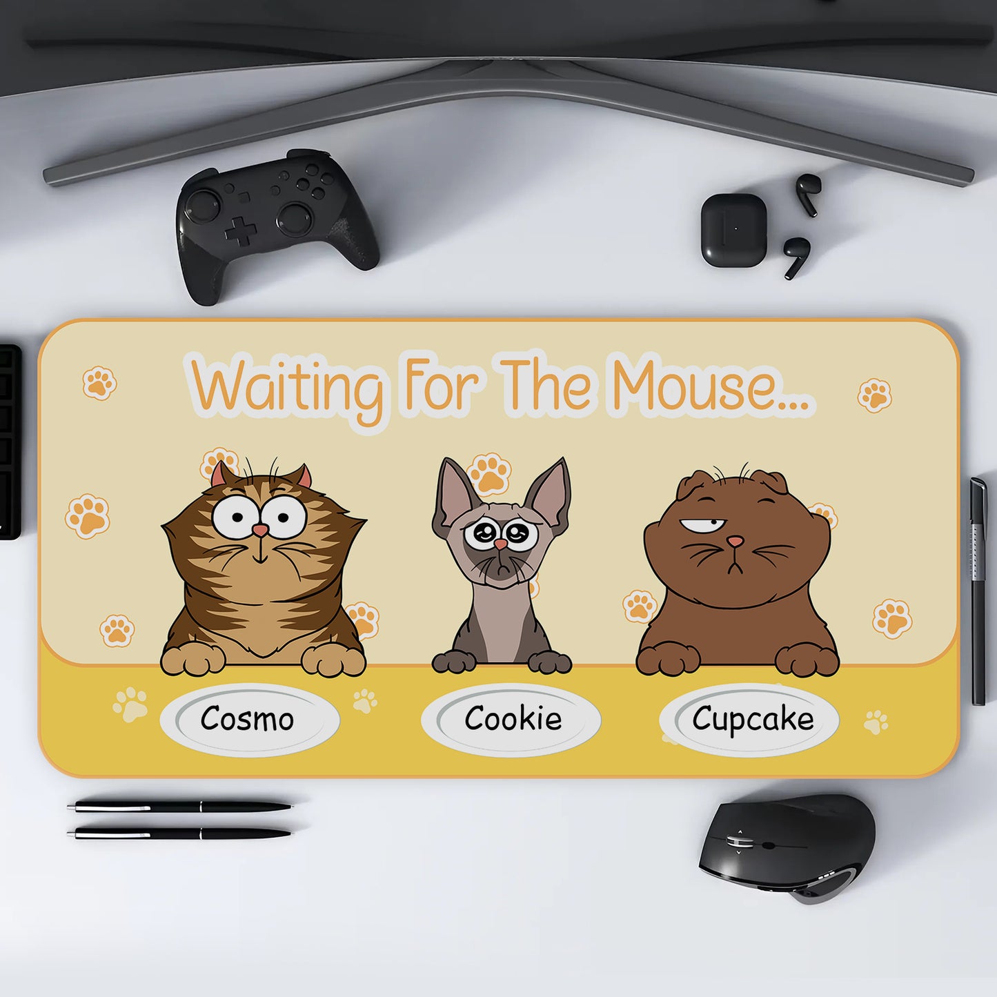 Pet Lover - Where's The Mouse? - Personalized Mouse Pad