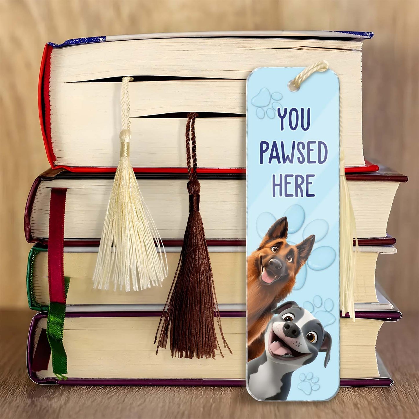 Pet Lover - You Pawsed Here - Personalized Acrylic Bookmark