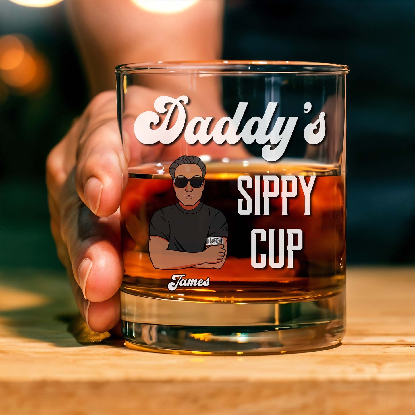 Family - Mommy/Daddy's Sippy Cup- Personalized Whisky Glass