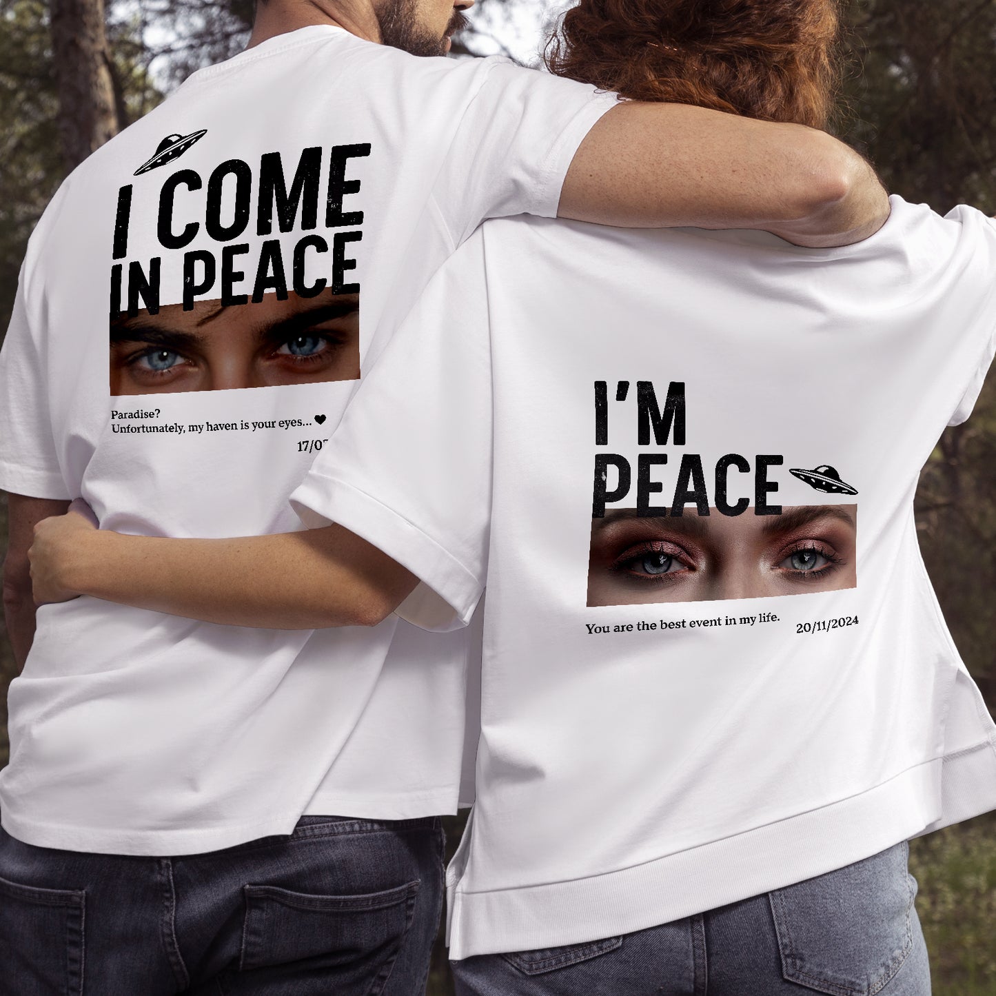 Couple - I'm Peace - Personalized T-shirt