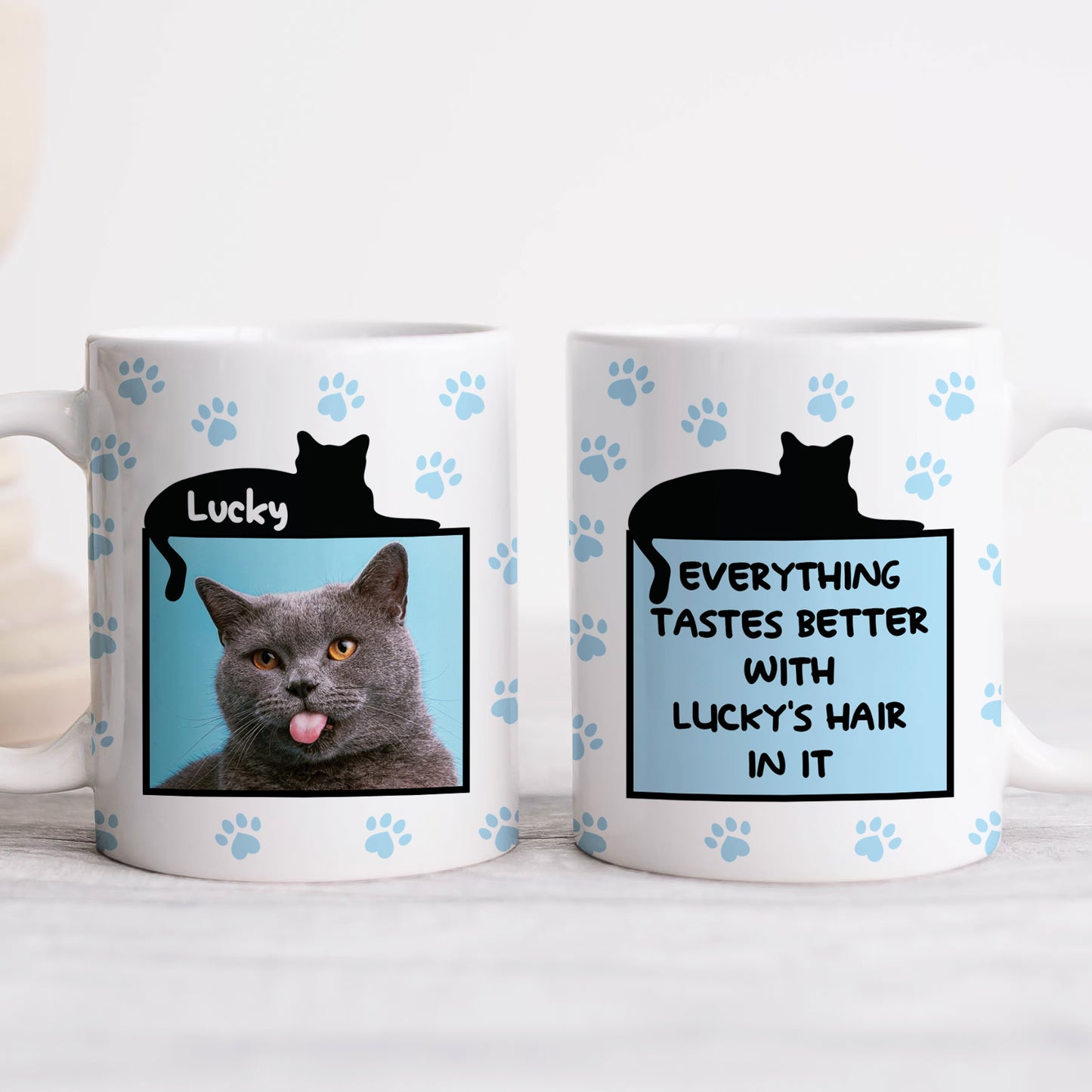 Pet Lover - Everything Tastes Better With [...] Hair In It - Personalized Mug