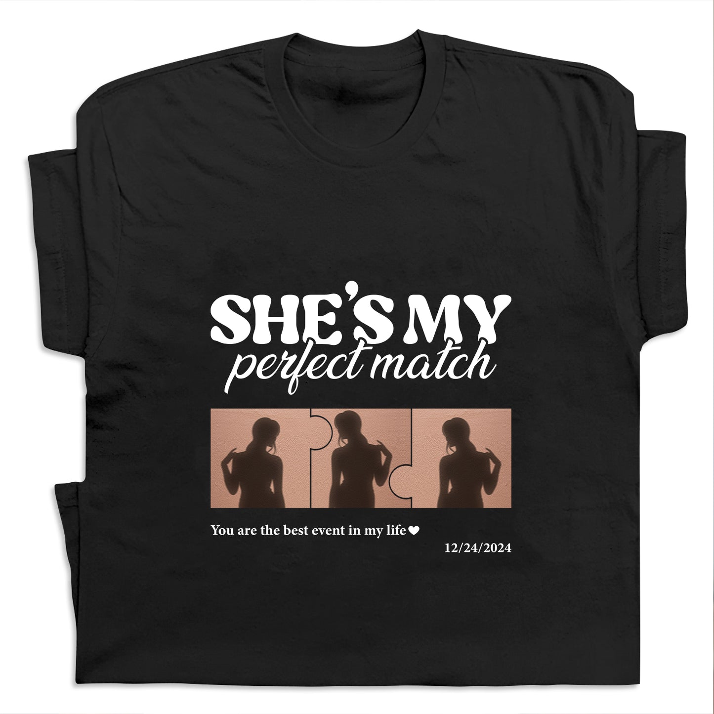 Couple - Perfect Match - Personalized T-shirt