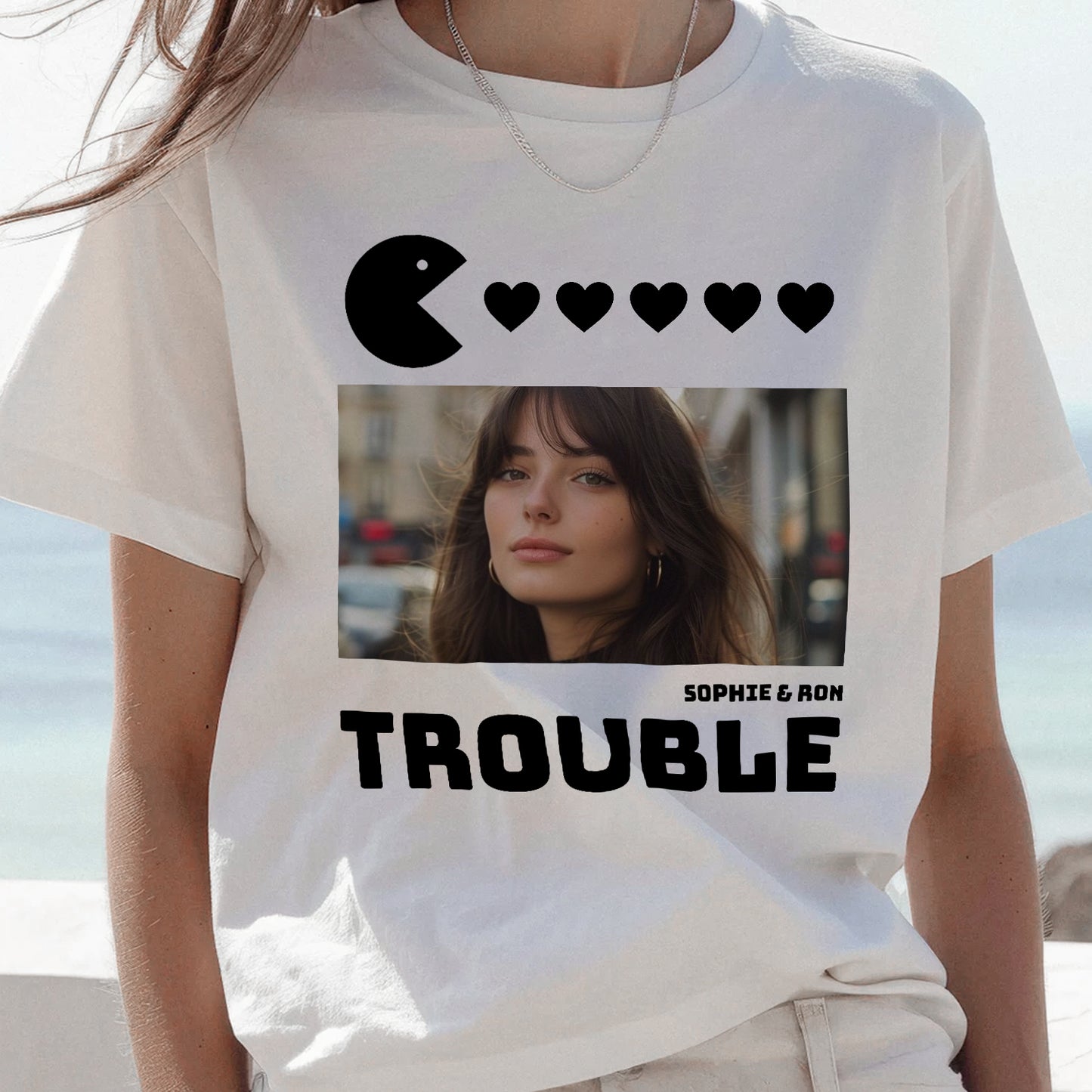 Couple - Trouble - Personalized T-shirt & Sweater