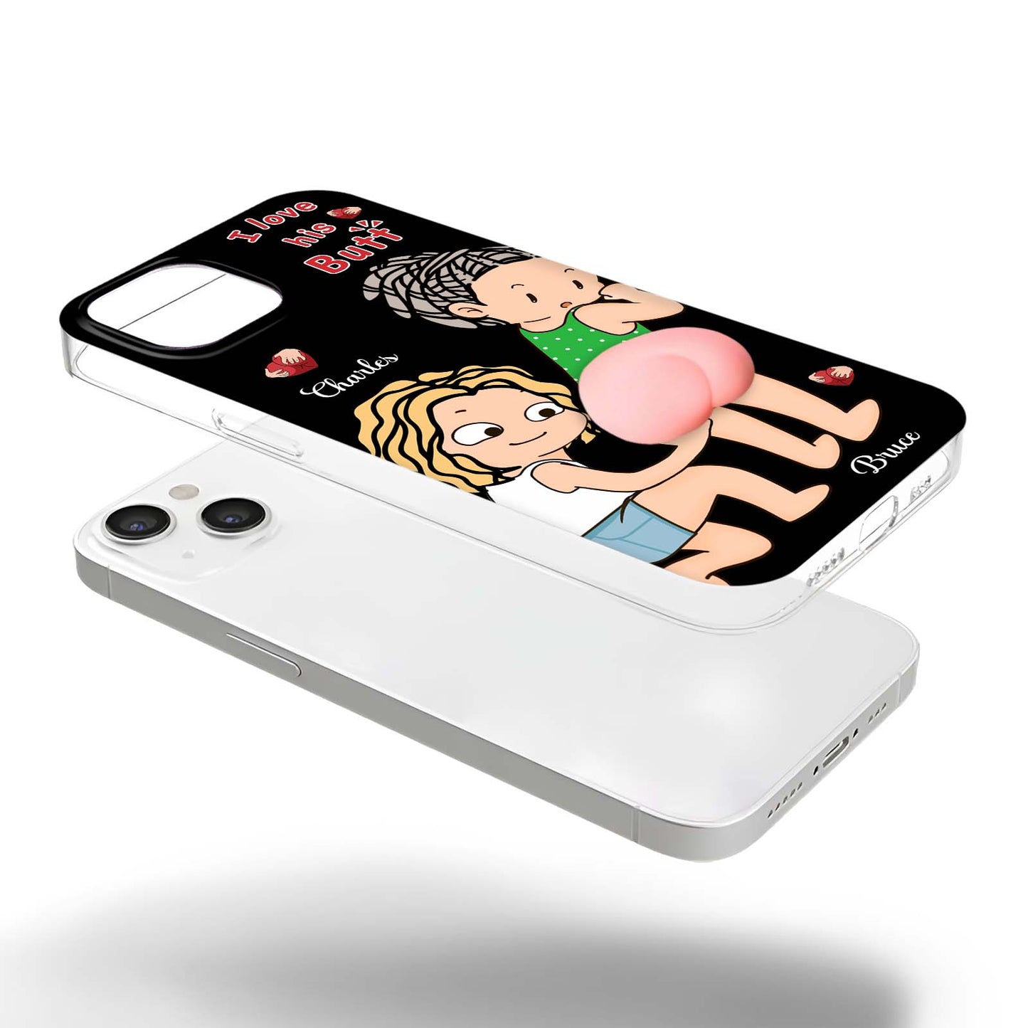 Couple - I Love Your Butt - Personalized Phone Case