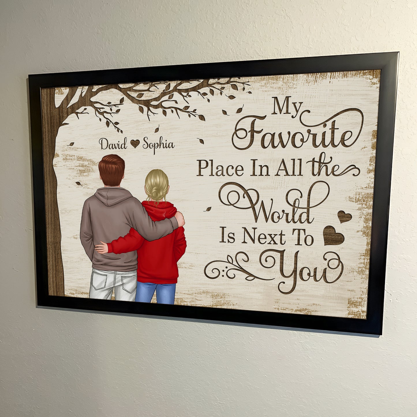 Couple - Favorite Place In The World - Personalized Poster