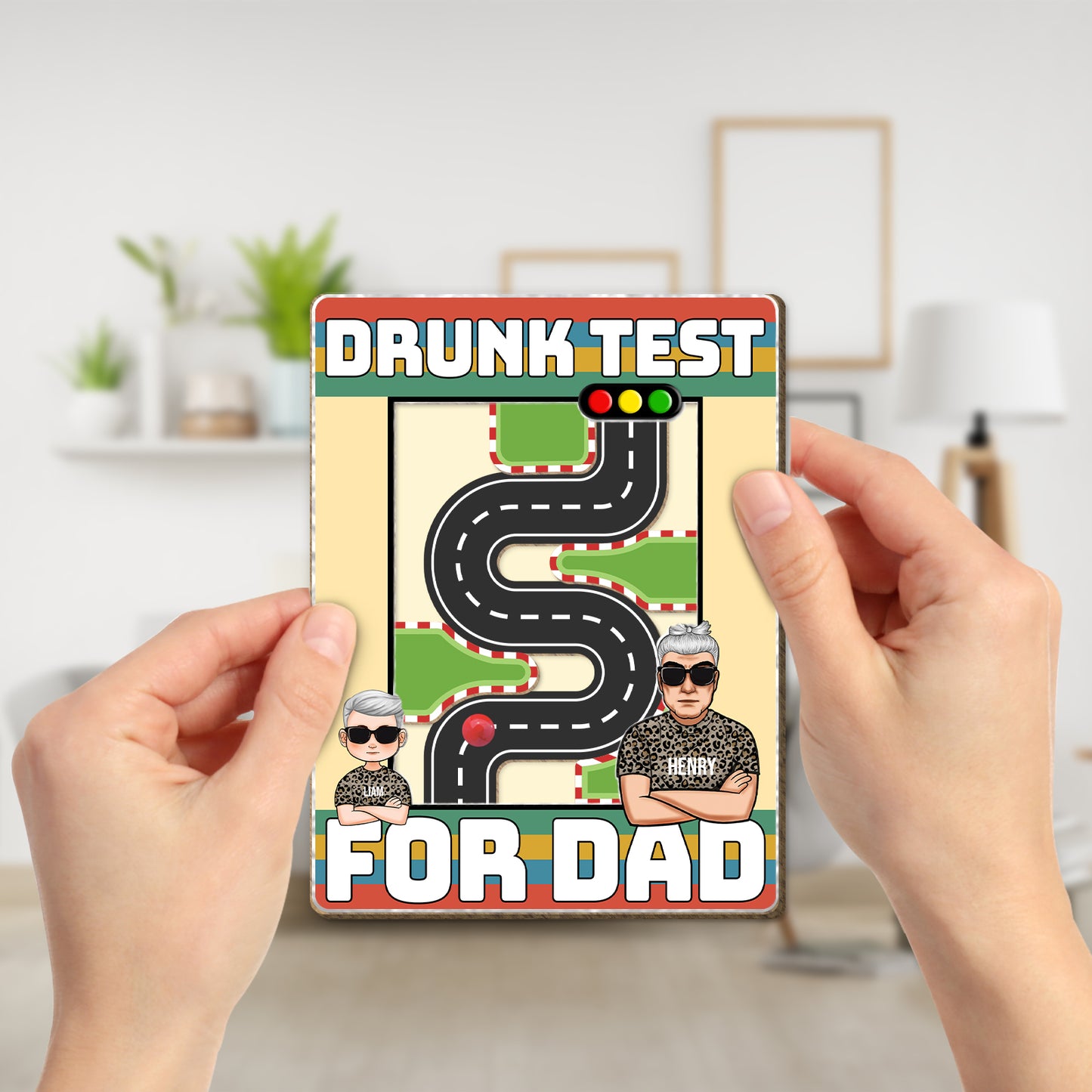 Father - Drunk Test For Dad - Personalized Check For Drunkenness Game