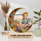 Pet Lover - A Bond Can’t Be Broken - Personalized Circle LED Night Light