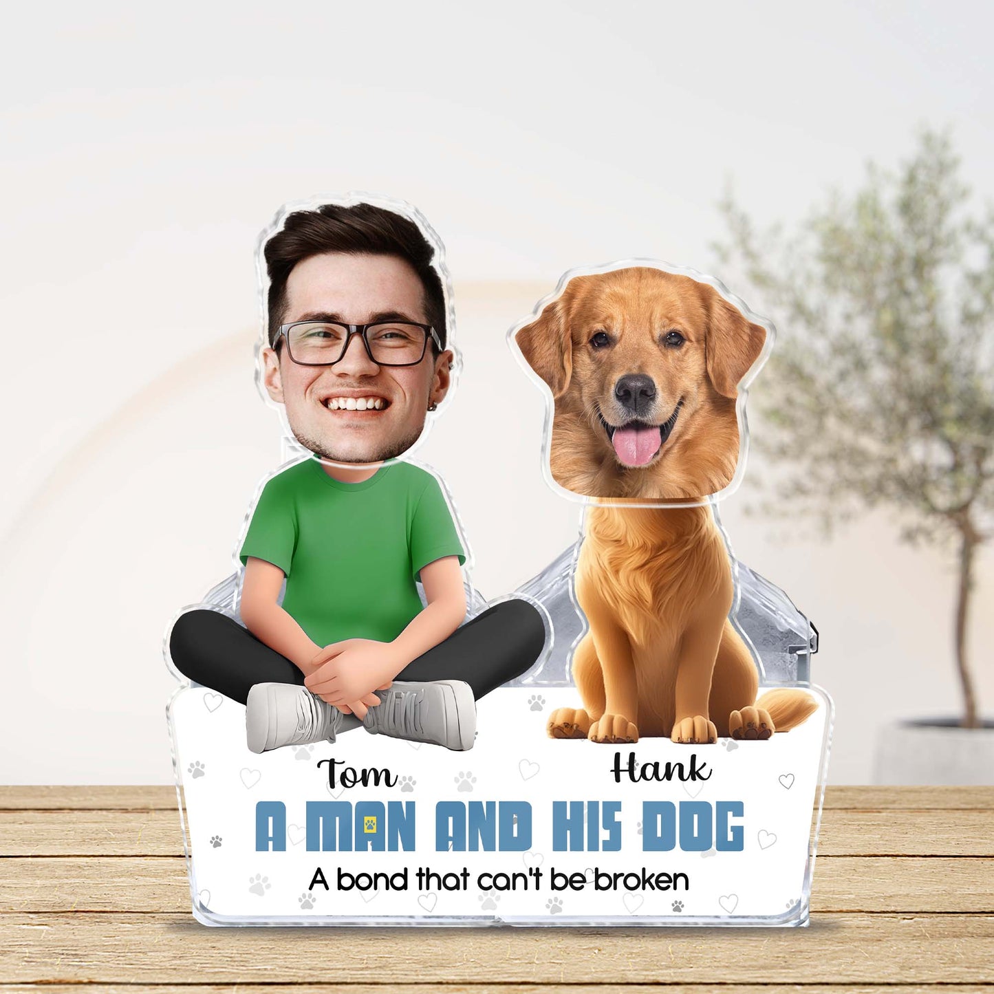 Pet Lover - A Bond That Can't Be Broken - Personalized Custom Photo Shaking Head Standee