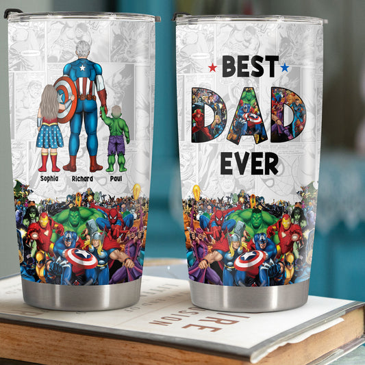 Father - Best Dad Ever - Personalized Tumbler NEW
