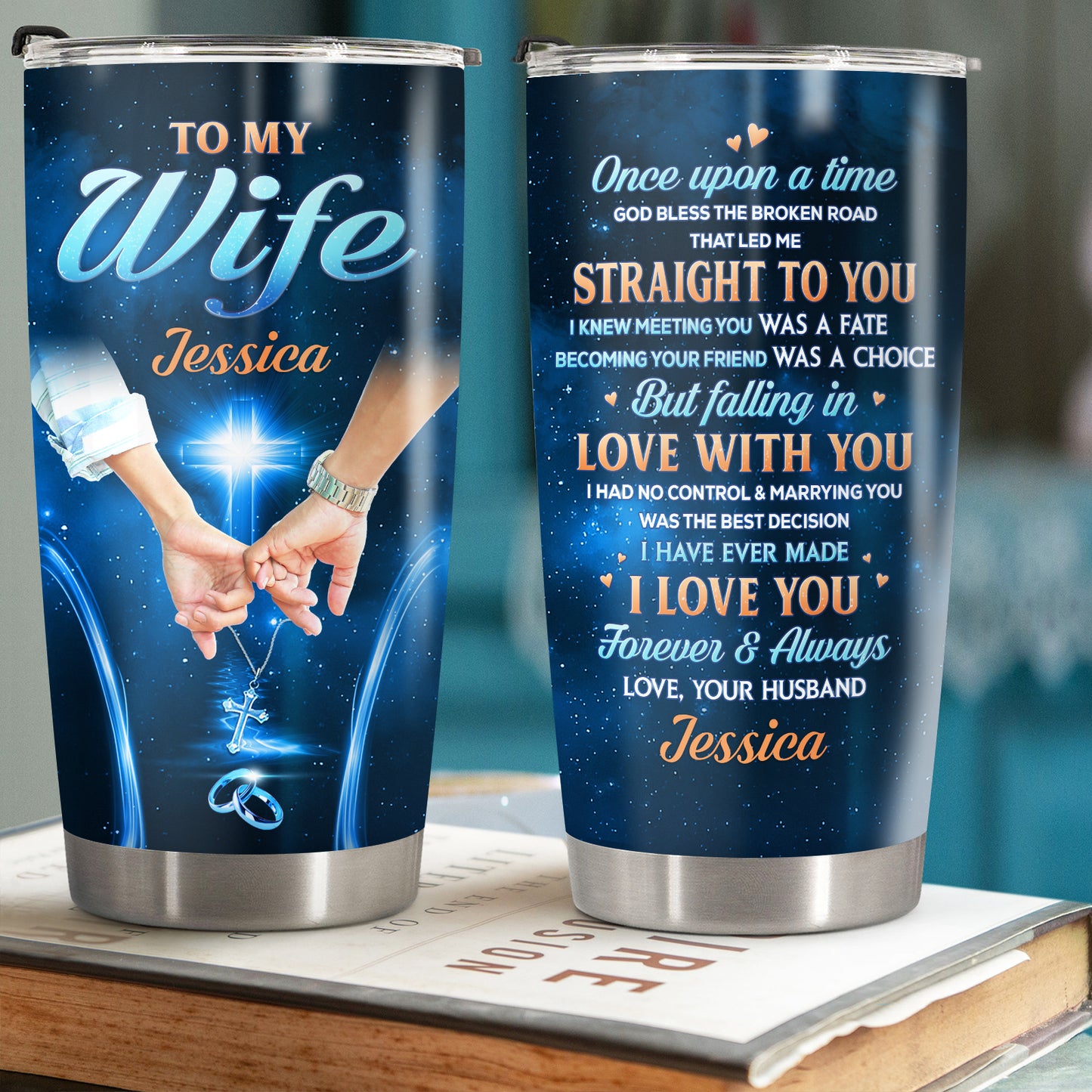 Couple - Once Upon A Time - Personalized Tumbler