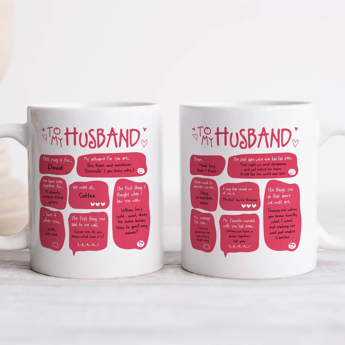 Couple - To My Boyfriend/ Girlfriend/ Wife/ Husband - Personalized Mug