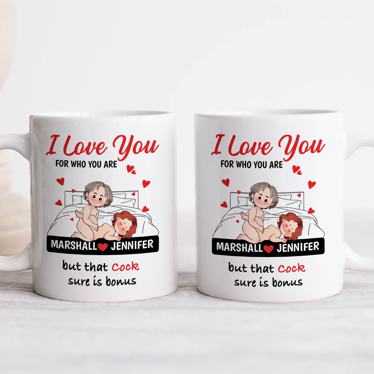 Couple - I Love You For Who You Are - Personalized Mug