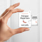 Couple - Put Your Finger Here And Pull - Personalized Photo Acrylic Slider Card Keychain