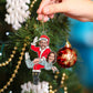 Couple - Custom Photo Funny Santa Couple - Personalized Acrylic Ornament