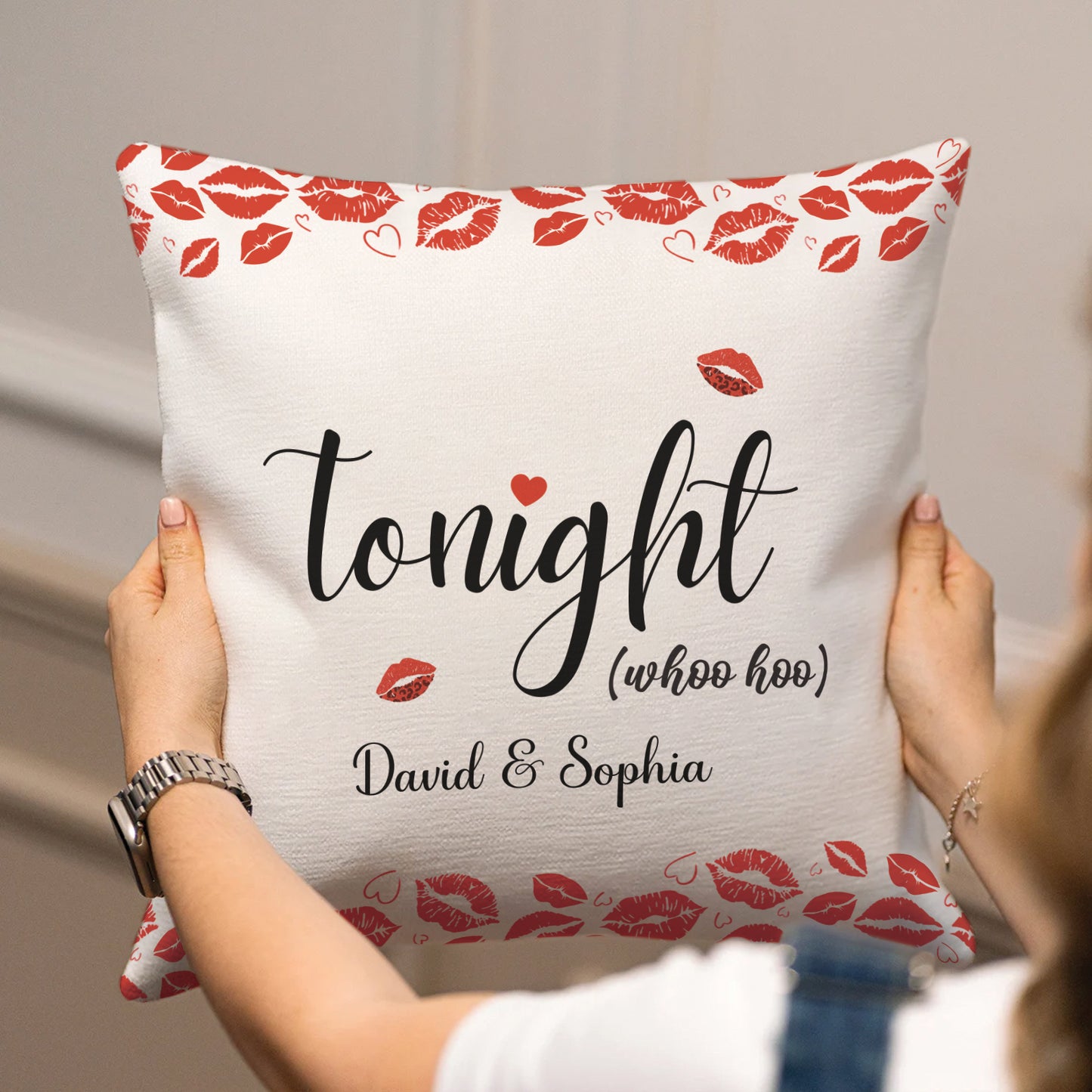 Couple - Tonight/Not Tonight - Personalized Pillow