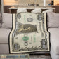 For Friend - Sleep Like A Millionaire - Personalized Dollar Blanket