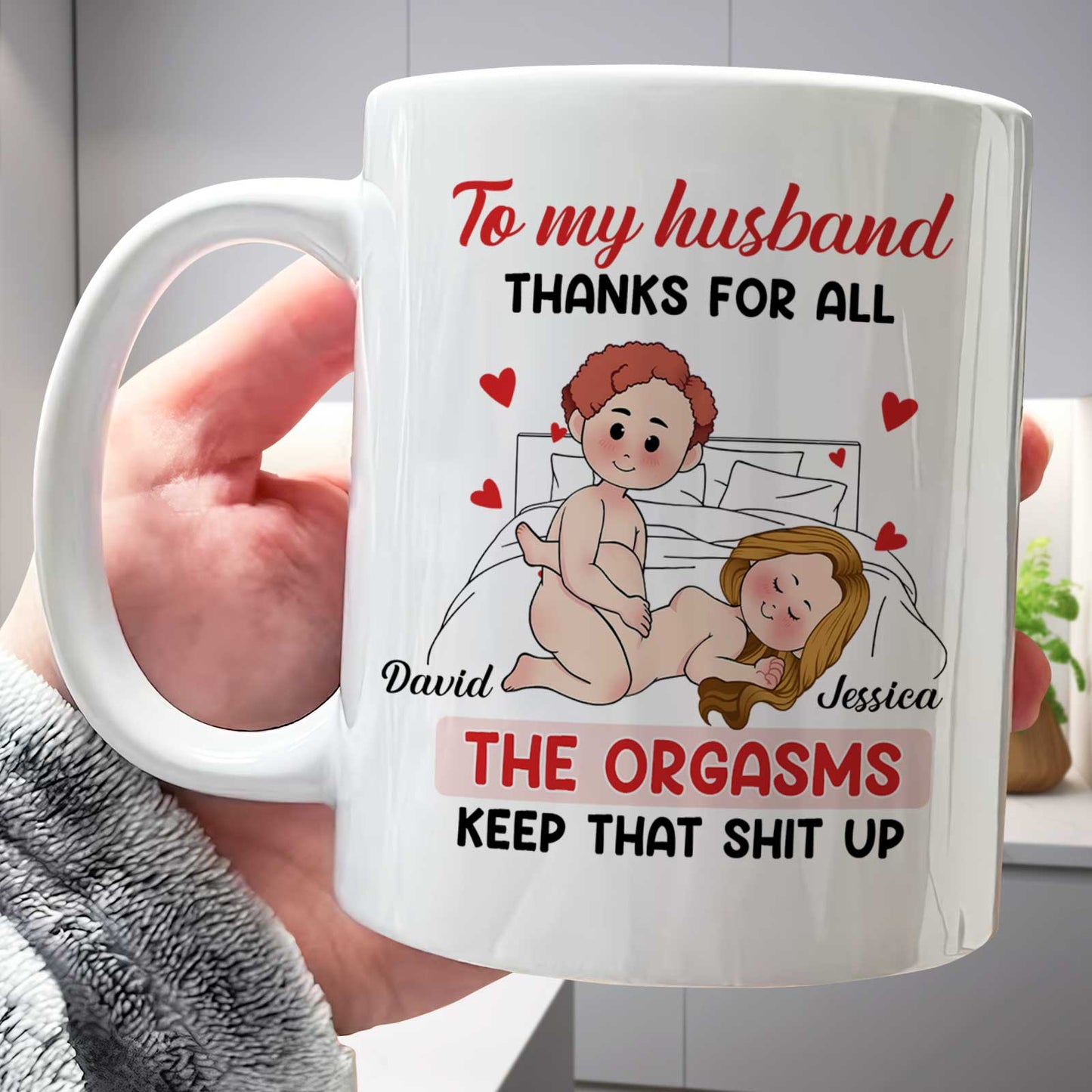 Couple -  The Orgasms - Personalized Mug