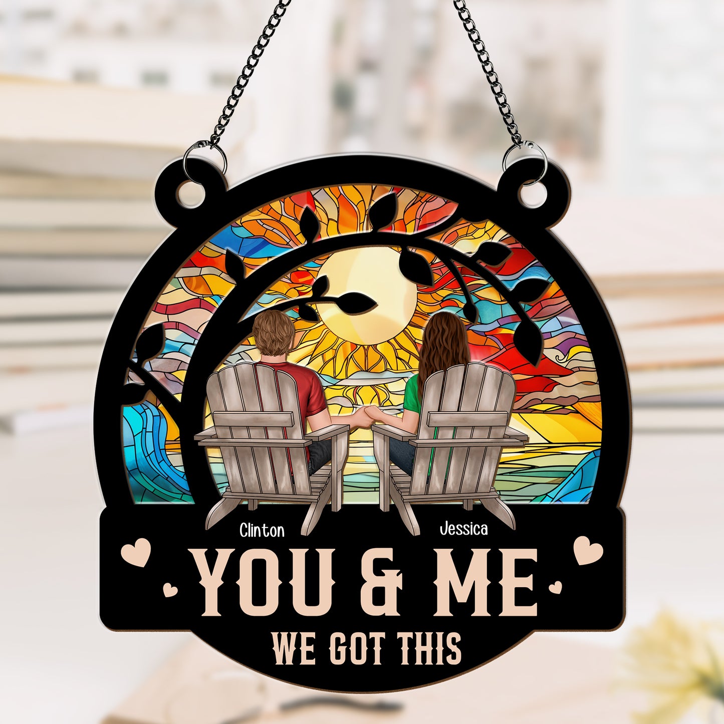 Couple - You & Me We Got This - Personalized Suncatcher Ornament