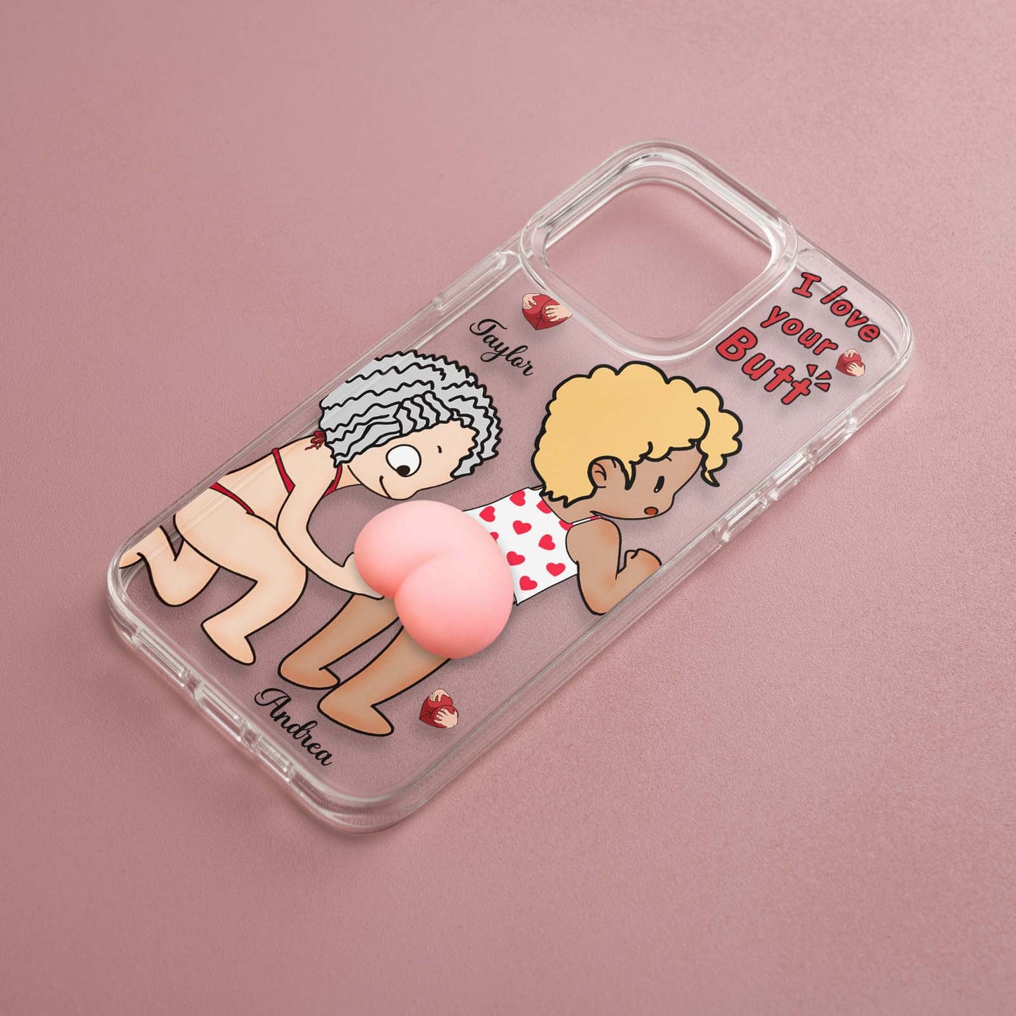 Couple - I Love Your Butt - Personalized Phone Case