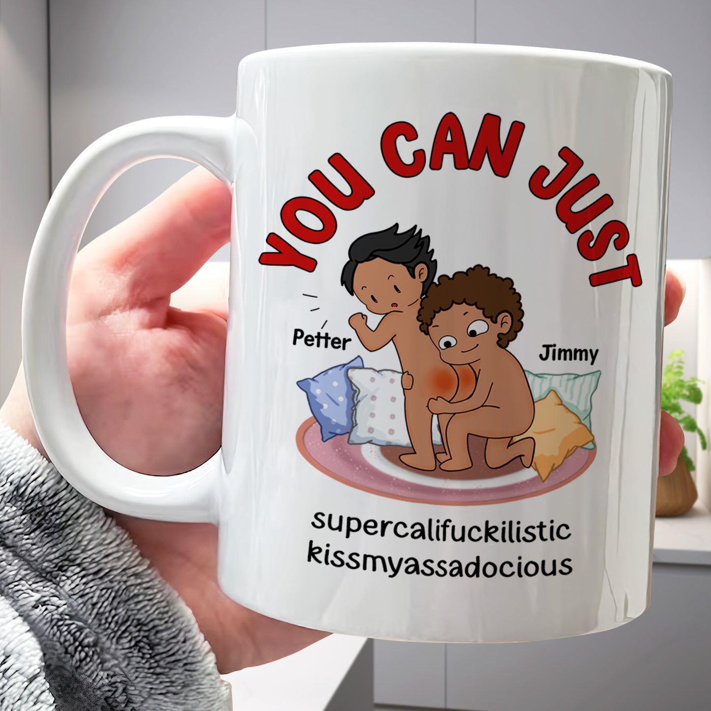 Couple - Kissmyass - Personalized Mug