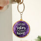 Besties - When You Are Besties, The Miles Don't Matter - Personalized Acrylic Shaking Keychain