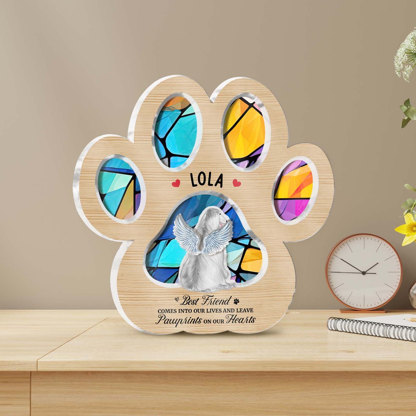 Pet Lover - Best Friend Is Never Forgotten - Personalized 3-Layered Acrylic Plaque