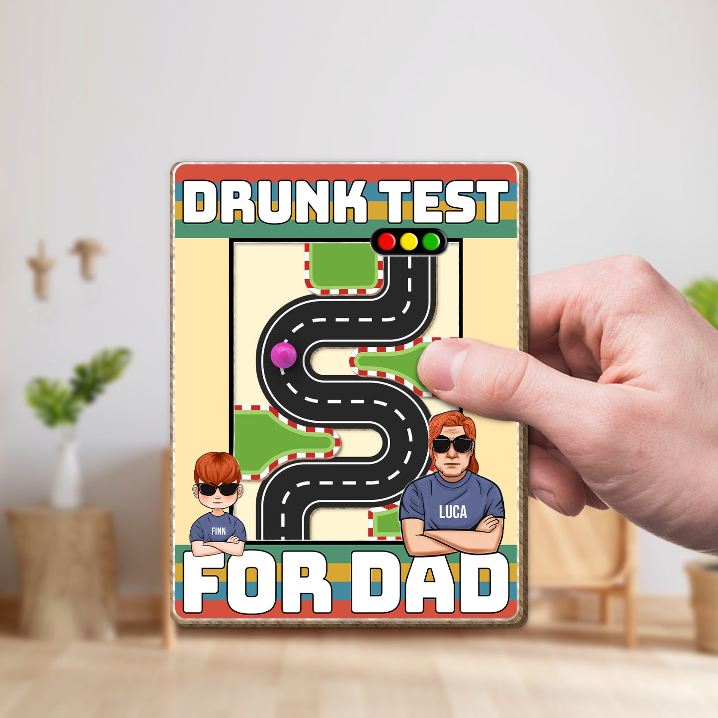 Father - Drunk Test For Dad - Personalized Check For Drunkenness Game