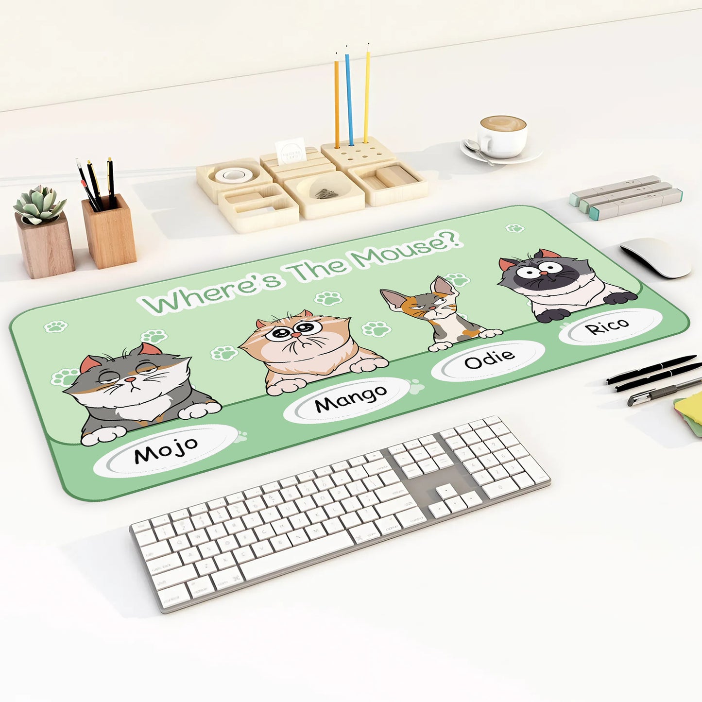 Pet Lover - Where's The Mouse? - Personalized Mouse Pad