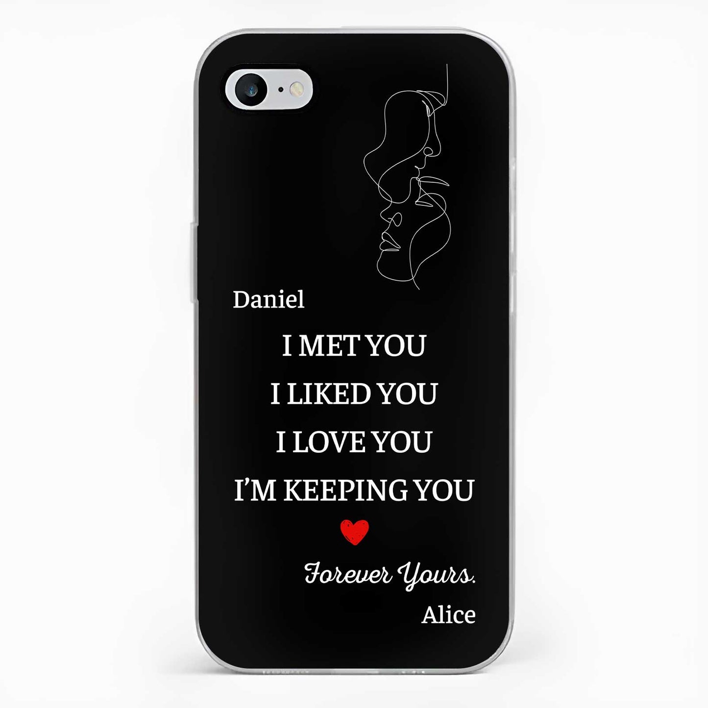 Couple - I Met You - Personalized Phone Case