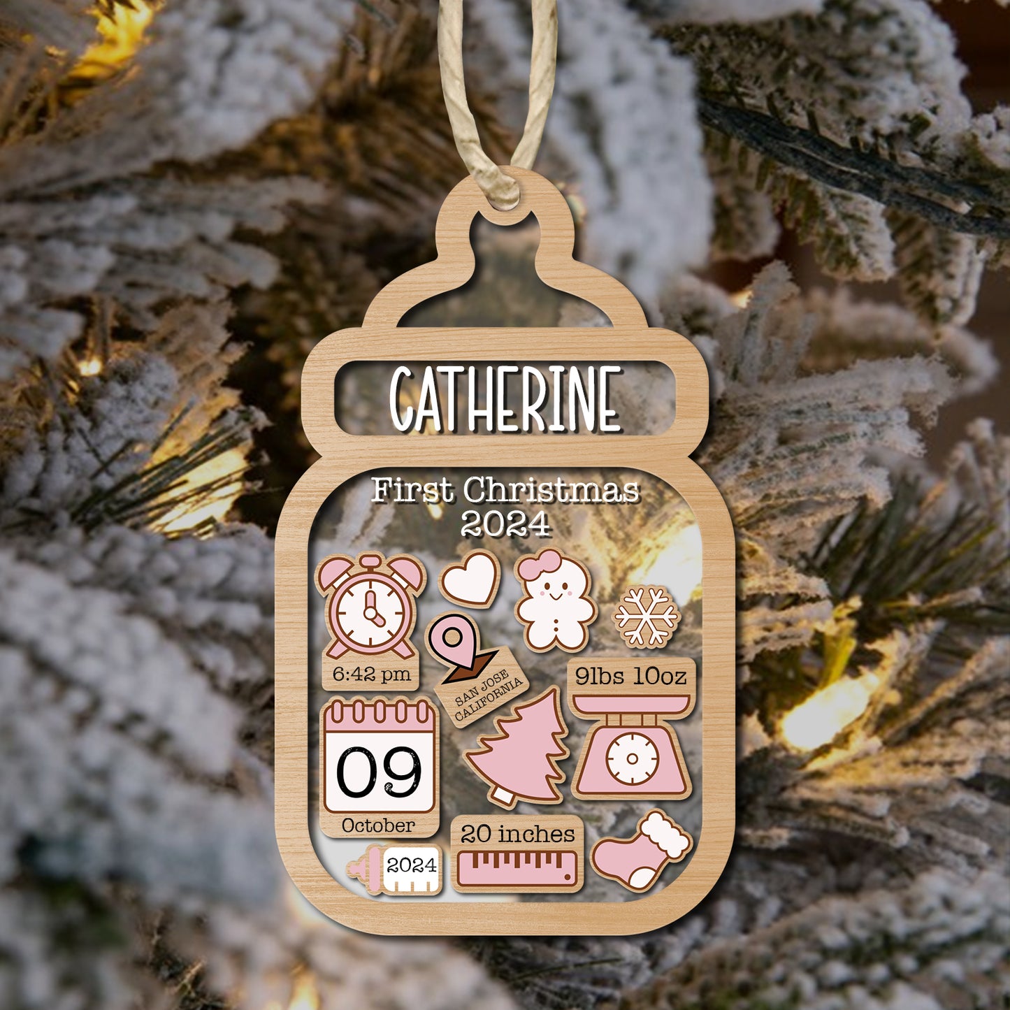 Family - Baby First Christmas - Personalized Ornament