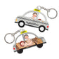 Couple - Love Journey Of Ours - Personalized Taxi Shaking Keychain